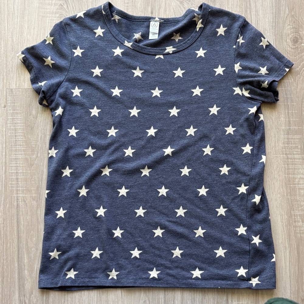 Star Patterned Patriotic T-Shirt
